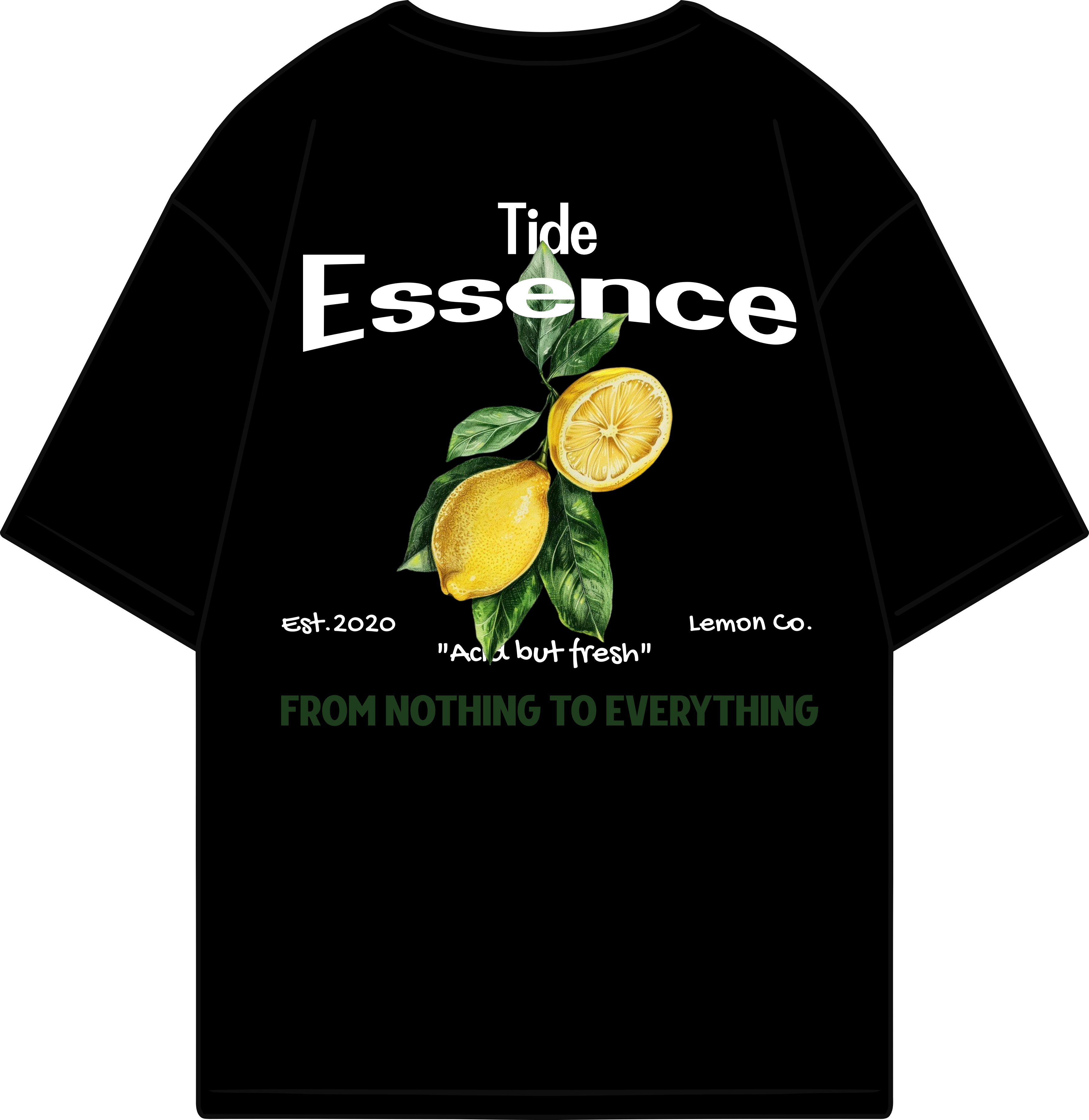 CAMISETA LEMON NOIR SIGNATURE